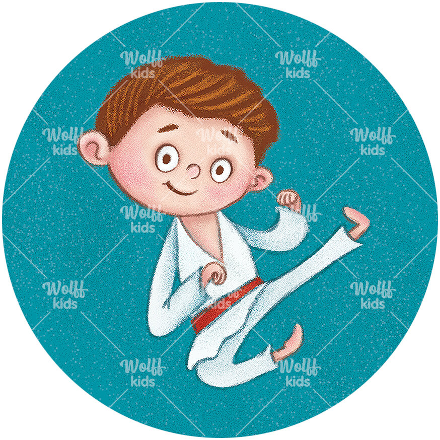 Einzelner Magnet: Judo/ Karate